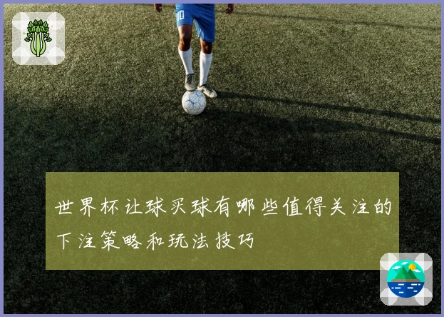 世界杯让球买球有哪些值得关注的下注策略和玩法技巧